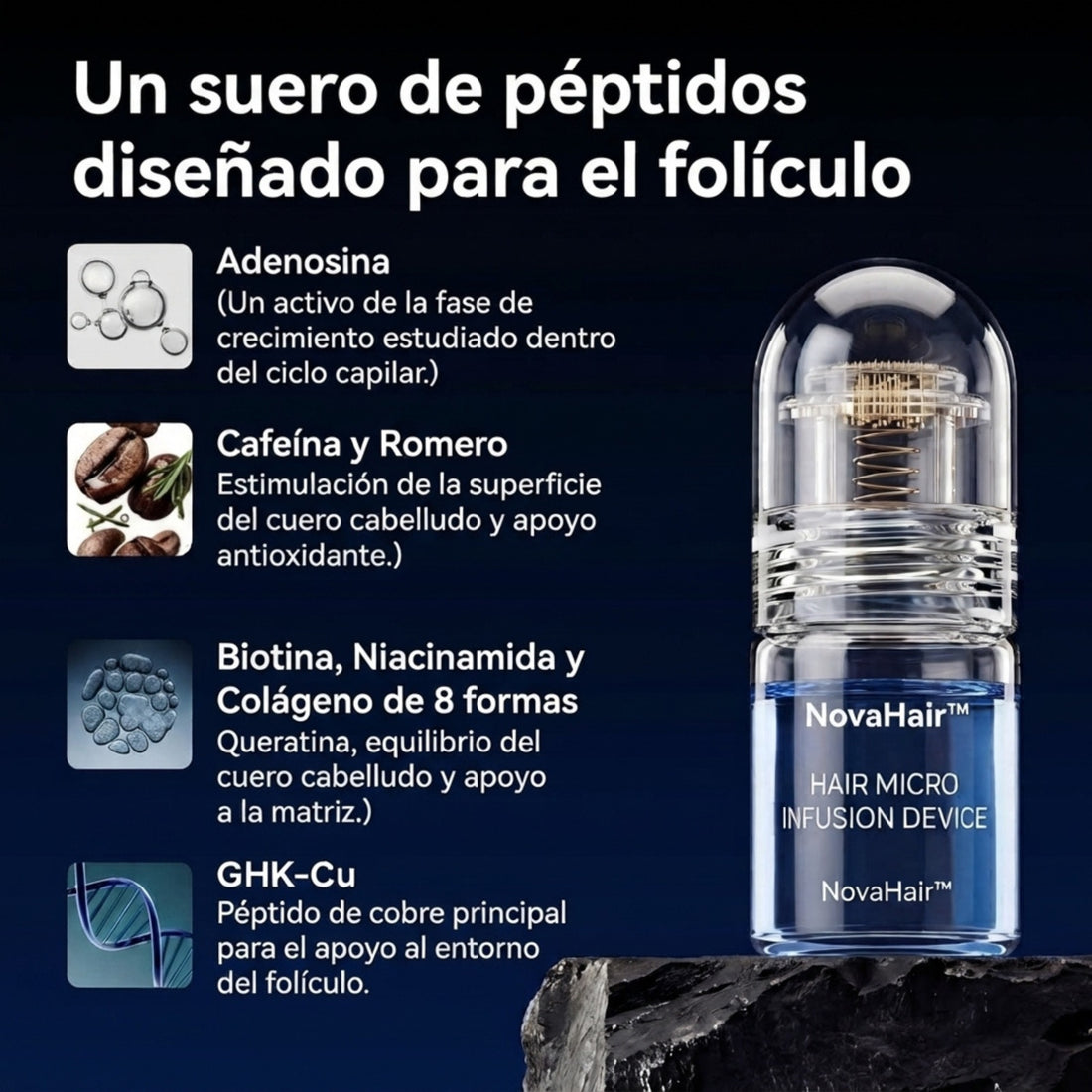 Luren NovaHair™ Kit Microinfusión con Sérum | Crecimiento real desde la raíz